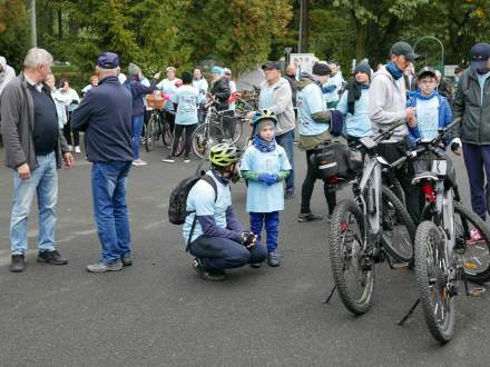 Rajd Rowerowy w Drogomyślu - rowerzyści tuż przed startem